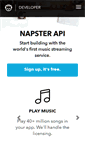 Mobile Screenshot of developer.napster.com