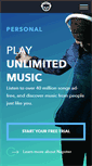 Mobile Screenshot of gb.napster.com