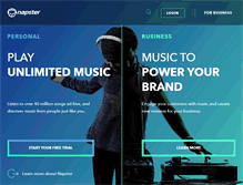 Tablet Screenshot of gb.napster.com