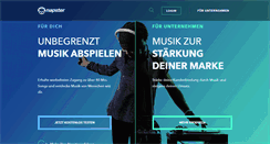 Desktop Screenshot of de.napster.com