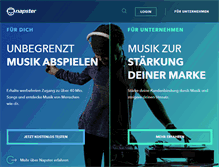 Tablet Screenshot of de.napster.com